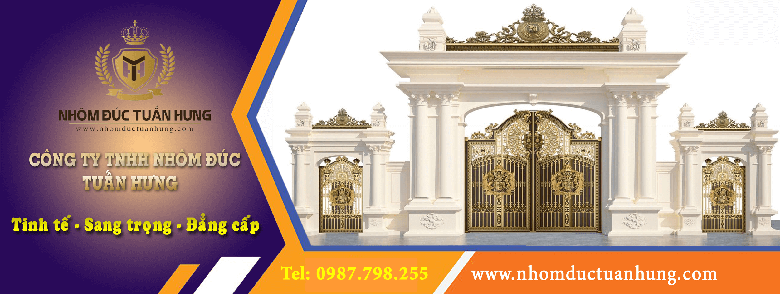 Banner nhôm đúc Tuấn Hưng