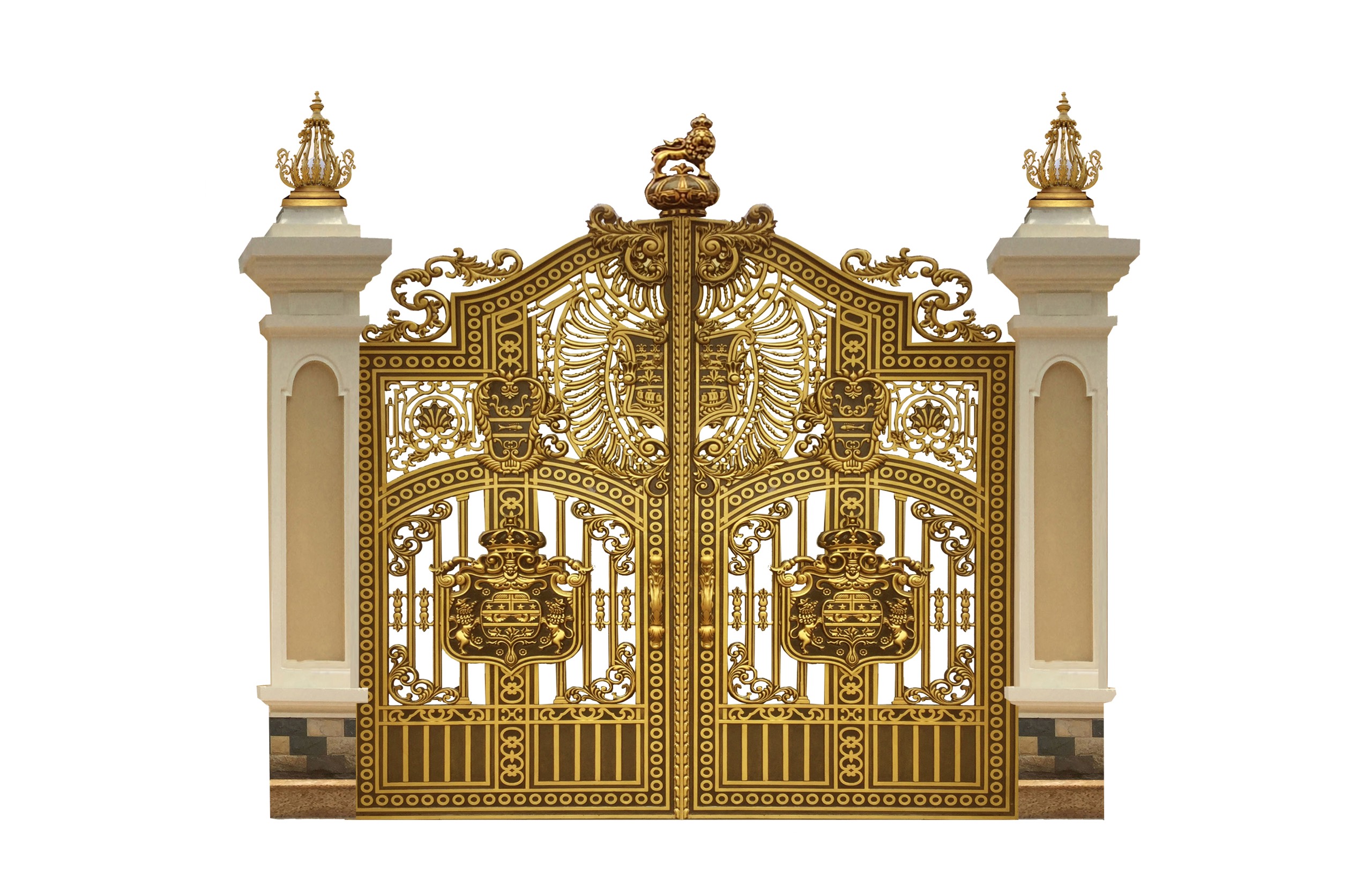 Cổng nhôm đúc mẫu C-204