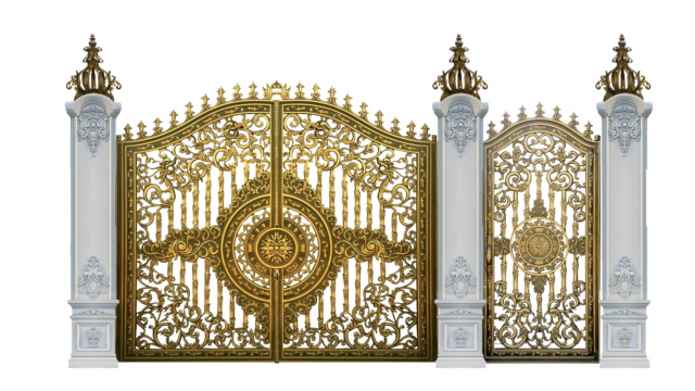 Cổng nhôm đúc mẫu C-112