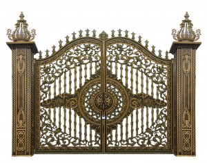 Cổng nhôm đúc mẫu C-037
