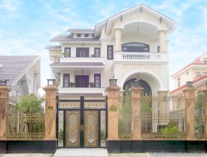 Cổng nhôm đúc mẫu C-020