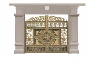 Cổng nhôm đúc mẫu C-202