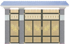 Cổng nhôm đúc mẫu C-131